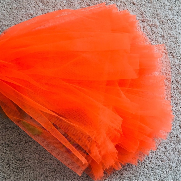 Brand New Custom Neon Orange Halloween Witch Tutu with Headband Hat - Picture 8 of 8